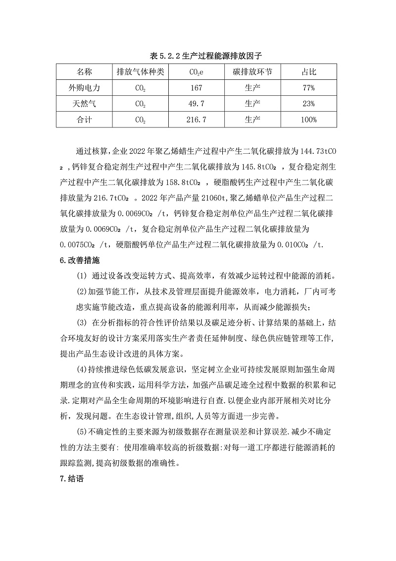 江西宏远化工有限公司产品碳足迹报告_13